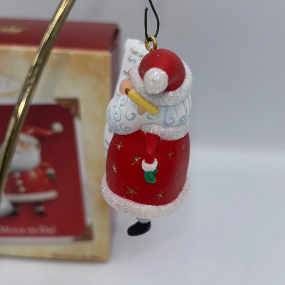Vintage 2004 Hallmark Keepsake So Much To Do Ornament Santa Checking List Funny